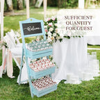Yinsun 60pcs Wedding Confetti Cones White Hollow Paper Cone, Flower Pattern Confetti Lace Paper for Small Bouquet Rose Petal Candy Wedding Party
