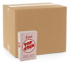 Snappy 3J Red & White Striped Close Top Popcorn Boxes for Movie Night Supplies, Popcorn Boxes Bulk 15000 Count, Movie Night Popcorn Boxes 1.25 oz. Capacity, 4.625” x 2” x 7.5” Popcorn Containers