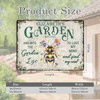 Custom Sign, Personalized Metal Signs, Customize for Office, Business, Workplace, Office, Home, Delivery Signs, Metal Sign With Your Own Image, Text,Photo, Pets, Kids Art Made in USA (Garden 01)