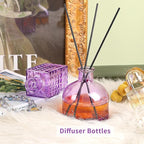 Glass Bud Vases in Bulk Set of 30 Pcs,Small Glass Vases for Flowers as Wedding Centerpieces for Tables,Clear Flower Vases Suitble for Wedding Decorations,Home Decor (Light Purple, 30 pcs)