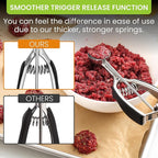 Spring Chef Small 1 Tablespoon Stainless Steel Cookie Scoop for Baking - Multifunctional #60 Cookie Dough Scoop with Trigger Release - Kitchen Scooper for Food - Dishwasher Safe Melon Baller - Black