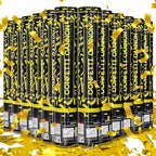 Gold Confetti Cannons 12 Pack - 12 inch Party Poppers with Gold Foil Confetti for Weddings, Birthdays, Graduations, Christmas, New Year Eve Party Supply