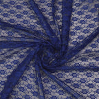MDS Pack of 25 Wedding 12 x 108 inches Lace Table Runner for Wedding, Decorations for Birthday Parties, Banquets, Graduations, Engagements, and Runners fit Rectangle, Round Table- Navy Blue
