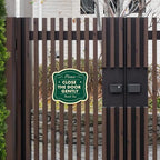 Custom Decorative Outdoor Metal Sign - Personalized Aluminum Driveway Sign, Waterproof, Made In USA - Design 3 Forest Green 18x18 In