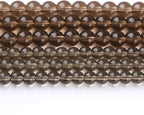 Tawny Glass Stone Beads Gemstone Round Crystal Energy Jade Beads Stone Beads for Jewelry Making DIY Bracelet Necklace Jewelry Making 1 Strand 15.5inch 66PCS 6MM