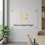 Large Custom Business Logo Sign, Personalized Acrylic Store Front Sign For Office, Wall Hanging, Gift For Business, Company Logo Display, Custom Office Plaque