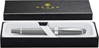Cross Bailey Light Refillable Fountain Presented in a Everyday Gift Box - Medium Point, Black Ink, Polished Gray