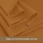 sancua Thanksgiving Square Tablecloths 70x70 Inch Bronze, 2 Pack - Fabric Fall Table Cloth for Square or Round Tables, Washable Polyester Table Cover for Dinner, Holiday Party, Display Tables