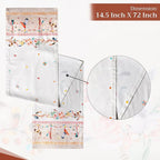 Maison d' Hermine Table Runner 100% Cotton Single Layer Table Runners 72 inches Long Decorative for Home Kitchen Dining Party Wedding Bridal Shower Spring Summer (Ibiza - Beige, 14.50" x 72")