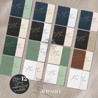 ARTESORI Wedding Vow Book for Her & Him, Soft Touch, Gold Engraving, 28 Lined Pages, Wedding Vow Books His and Hers, Wedding Essentials, Wedding Registry Gifts, His and Hers Gifts [Sage & White]