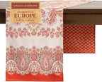 Maison d' Hermine Table Runner 100% Cotton Double Layer Table Runners 108 inches Long for Thanksgiving Christmas Decorations Home Kitchen Dining Party Wedding (Cachemire, 14.5" x 108")