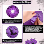 KatchOn, Halloween Hanging Paper Lanterns Set - Pack of 15 | Halloween Paper Lanterns, Halloween Honeycomb Decorations for Halloween Decorations | Halloween Garland for Halloween Party Decorations