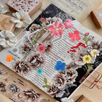 120Pcs Dried Pressed Flowers for Resin Mould Dry Flower Real Leaves Bulk with Tweezers Natural Herbs Kit for Scrapbooking DIY Art Crafts Candle Jewelry Making Nails Floral Decoration(Multicolor)