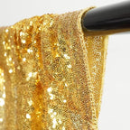 Poise3EHome 8FT x 10FT Sequin Photography Backdrop Curtain for Party Decoration, Golden