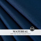 Round Tablecloth 120 Inch Tablecloth 6 Pack Navy Blue Table Cloths Washable Decorative Linen Polyester TableClothes Cover for Dining Table Banquets Buffet Parties and Wedding