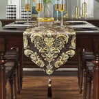 108" Table Runners Centerpiece for Dining Room Dresser Party Banquet Holiday Decorations -Dark Brown