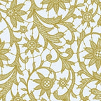 Exquisite Lace Table Cloth Round Table Plastic 12-Pack Lace Tablecloth Round 84" | Clear & Gold Floral Tablecloth Disposable | Wild Flower Party Decorations & Party Supplies