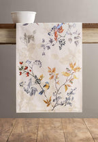Maison d' Hermine Table Runner 100% Cotton Double Layer Table Runners 108 inches Long for Thanksgiving Christmas Decorations Home Kitchen Dining Party Wedding (Equinoxe - Beige, 14.5" x 108")