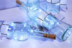 24 Pack 20 LED Wine Bottle Cork Lights, Fairy Mini String Lights Copper Wire, Battery Operated Starry Lights for DIY, Christmas, Halloween, Wedding, Party, Indoor&Outdoor (24 Pack, Cool White)