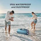 ZEALOT Bluetooth Speaker,120W Wireless Speakers with Booming Bass,IP67 Waterproof Speaker with LED Light, BT 5.2, Loud Bluetooth Speakers for Camping,Beach,Gifts(Blue)