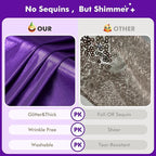 10ftx10ft Shimmer Purple Sequin Backdrop Curtain for Parties, Thick Wrinkle Free Glitter Backdrop Drapes Photo Back Drop Curtains for Birthday Wedding Halloween Photography Background-2 Panels 5x10ft