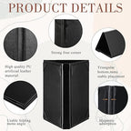 12 Pcs 5 x 7 Inch Triangle Menu Holders for Restaurant 3 Side Leatherette Table Tent Frame Menu Sign Cover Bulk for Restaurant Coffee Cafe Bar Wedding Drink Dessert
