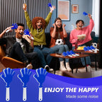 60 Pcs Hand Clappers Noisemakers 7.5 Inch Clappers Noisemakers Plastic Hand Clappers for Birthdays Game Football Sporting Events Cheers Supplies Dance Basketball Football Noisemakers(Blue and White)