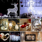 pozzolanas 24 Pack White Battery Operated String Lights - 7ft Waterproof Fairy Lights with 20 LEDs for Home, Mason Jar, Party, Wedding, Halloween, Christmas Decorations