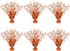 6 Pack Star Table Centerpieces for Party, Birthday Table Decorations for Kids Adults, Party Centerpieces for Tables for Wedding Baby Shower Graduation Holiday Event (Orange)