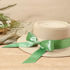 LaRibbons Sage Green Satin Ribbon 1 Inch 50 Yards Luxury Double Faced Green Silk Ribbon for Flower Bouquet Crafts Gift Wrapping Wedding Decoration