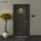 ALPHA DOG ADA SIGNS Custom ADA Compliant Braille Sign, 6"x9" Room Identification Plaque, Tactile Text, Raised Letters, Personalized 4-Line, Indoor/Outdoor, USA-Made (Black)