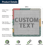 Custom Sign, Custom Street Sign, 11 Font Colors, 13 Font Styles, 4 Hole Options, 22 Sizes, 24x24 Inches, Rust Free DiBound, Fade Resistant, Made in USA by My Sign Center (Fauxsaic 2)