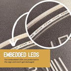 Custom Pickup Truck Garage Sign – Personalized LED Color Changing Acrylic Wall Decor for Garage, Workshop, or Man Cave (Garage 1, 12 INCHES)