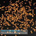 PATIKIL 10000 Pcs Wedding Table Scatter Confetti Crystals 4.5mm Acrylic Diamonds Vase Fillers Gems for Table Centerpiece Decorations Party Vase Beads, Light Brown
