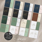 ARTESORI Premium Wedding Vow Book for Her & Him, Soft Touch, Gold Foil, 28 Lined Pages, Vow Books His and Hers, Wedding Essentials, Wedding Registry Ideas, His and Hers Gifts [Mint & Sage]