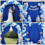 30x10ft Backdrop Curtains for Parties, 6 Panels 5x10ft Photography Backdrop Curtain with Rod Pocket,Backdrop Polyester Background Drapes,Wedding Backdrop Drapes for Birthday Baby Shower Home Decor