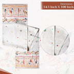 Maison d' Hermine Table Runner 100% Cotton Double Layer Table Runners 108 inches Long Decorative for Home Kitchen Dining Party Wedding Bridal Shower Spring Summer (Ibiza - Beige, 14.50" x 108")
