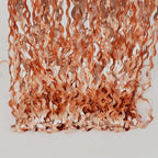 4 Pack Rose Gold Backdrop Birthday Decorations - 3.3x6.6ft Wavy Tinsel Foil Backdrop Party Streamer Party Supplies Background | Tinsel Curtain Backdrop for Parties