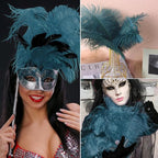 NEWONG 30pcs Blue-Green Ostrich Feathers Natural Bulk 9-12inch(23-30cm) Vase Craft Wedding Home Party Centerpieces Christmas Day Decoration