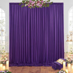 30ftx10ft Purple Backdrop Curtains for Party Background, Wrinkle Free Purple Photo Backdrop Drapes 6 Panels Back Drop Cloth for Wedding Birthday Photography Baby Shower Decor