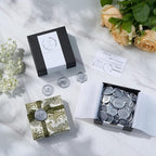 Wax Seal Stickers (60 Pcs, 3 Designs in 1 Pack) Premium Envelope Seal Stickers for Wedding Invitation Envelopes, Adhesive Wax Seals, Perfect for Seating Chart, Gift Wrapping