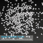PATIKIL 10000 Pcs Wedding Table Scatter Confetti Crystals 4.5mm Acrylic Diamonds Vase Fillers Gems for Table Centerpiece Decorations Party Vase Beads, White