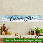 Custom Sign, Custom Street Sign, 11 Font Colors, 13 Font Styles, 4 Hole Options, 22 Sizes, 6x36 Inches, Rust Free DiBound, Fade Resistant, Made in USA by My Sign Center (Coastal)