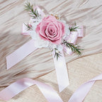 LaRibbons Light Pink Satin Ribbon 1 Inch 25 Yards Luxury Double Faced Pink Silk Ribbon for Gift Wrapping Flower Bouquet Crafts Wedding Party Babyshower Decoration