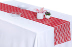 MDS Pack of 12 Wedding 12 x 108 inches Satin Table Runner for Wedding, Decorations for Birthday Parties, Banquets, Graduations, Engagements, Runners fit Rectangle, Round Table- Red