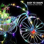 12 Pack Fairy Lights Battery Operated String Lights，7FT 20LED Waterproof Silver Wire Christmas Lights Outdoor,Firefly Mini Lights for Bedroom Party Birthday Wedding Home Decor