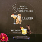 Pet Signature Drink Wedding Signs