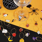 30PCS Wine Glass Charms Identification Markers for Stem Glasses, Wine Tasting Party Favors Holiday Decorations