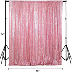 ShiDianYi 4FTx6FT-Fuchsia Pink-Backdrop Curtain Photography,Shimmer Sequin Fabric Photography Backdrops Sequin Curtains for Wedding/Party