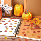 MARFOREVER Fall Felt Maple Leaf Confetti Glitter, 500 Pcs Orange Thanksgiving Leaves Confetti Decorations Autumn Table Sprinkles Scatter Centerpiece for Fall Thanksgiving Day Party Decor Supplies
